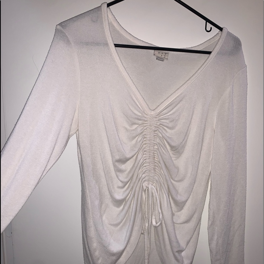 Long sleeve white blouse